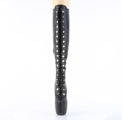 Pleaser Women's Platform Shoes JUBILANT-3012 Blk Str. Faux Leather