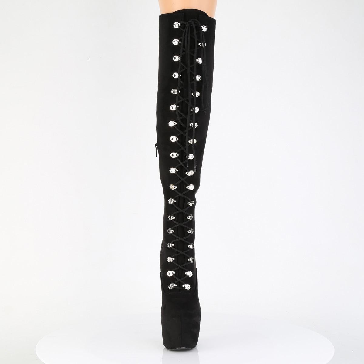 Pleaser Women's Platform Shoes JUBILANT-3012FS Blk Faux Suede