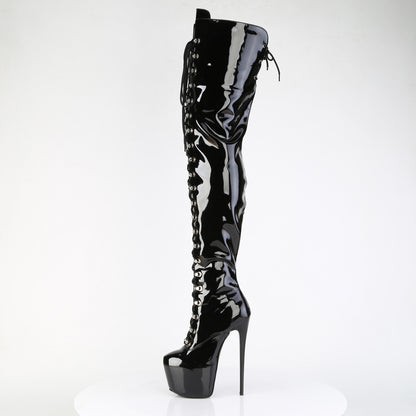 Pleaser Women's Platform Shoes JUBILANT-4012 Blk Str. Pat