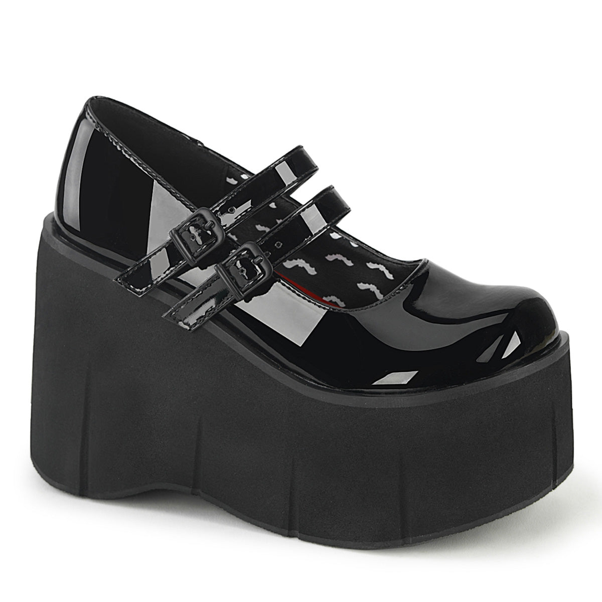 DemoniaCult Pompes pour femmes KERA-08 blk pat