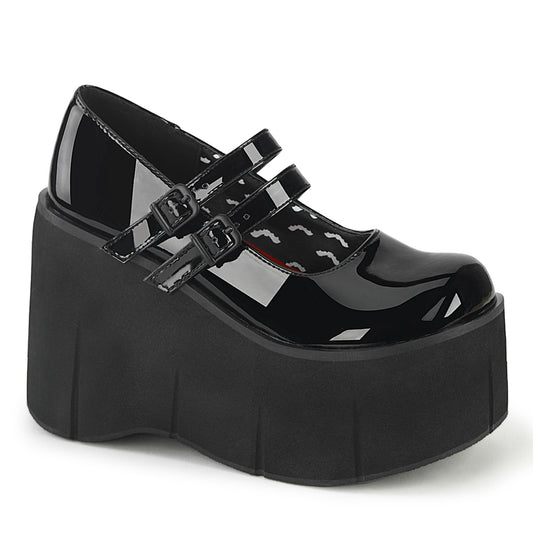 DemoniaCult Pompes pour femmes KERA-08 blk pat