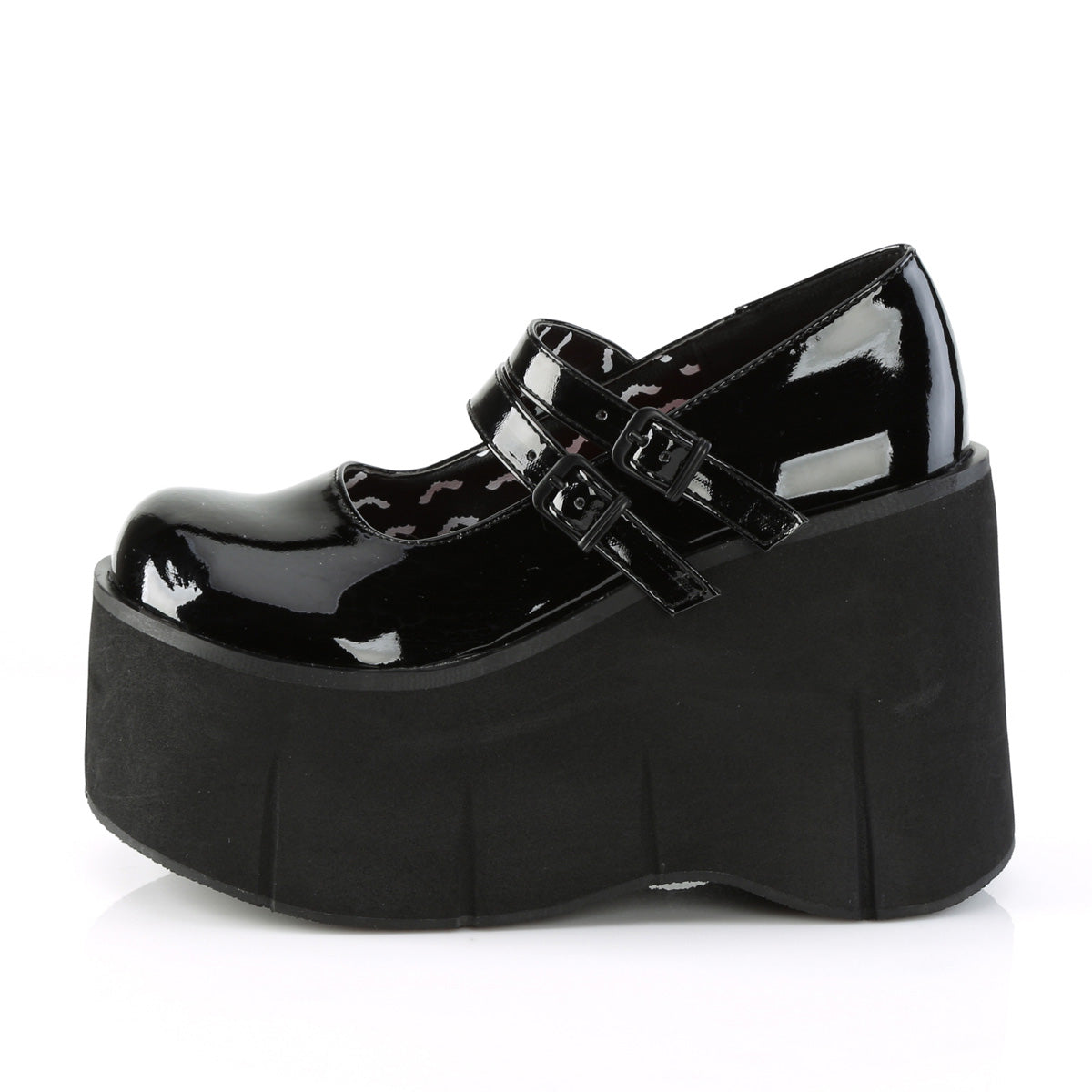 DemoniaCult Pompes pour femmes KERA-08 blk pat