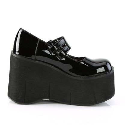 DemoniaCult Pompes pour femmes KERA-08 blk pat