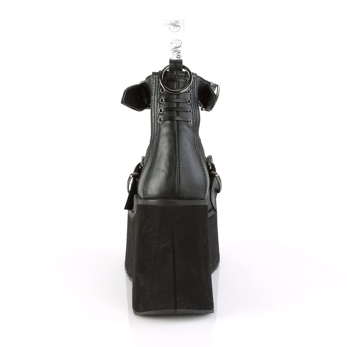 DemoniaCult Womens Pumps KERA-12 Blk Vegan Leather