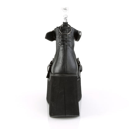 DemoniaCult Womens Pumps KERA-12 Blk Vegan Leather