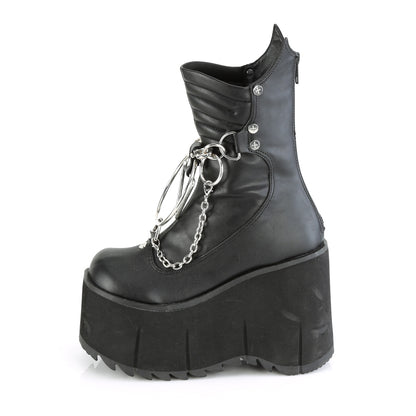 DemoniaCult  Ankle Boots KERA-130 Blk Vegan Leather