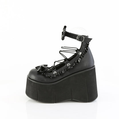 DemoniaCult Women's Heels & Platform Shoes KERA-18 Blk Vegan Leather