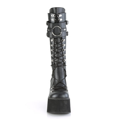DemoniaCult Womens Boots KERA-200 Blk Vegan Leather