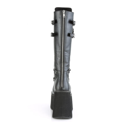 DemoniaCult Womens Boots KERA-200 Blk Vegan Leather