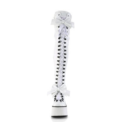 DemoniaCult  Bottes KERA-303 Wht Stret Patent