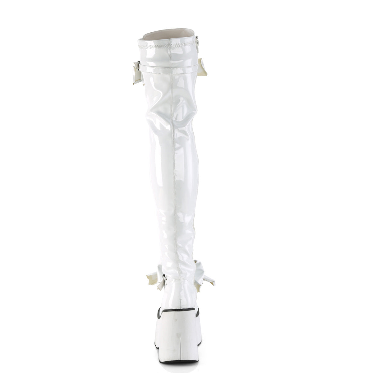 DemoniaCult  Bottes KERA-303 Wht Stret Patent