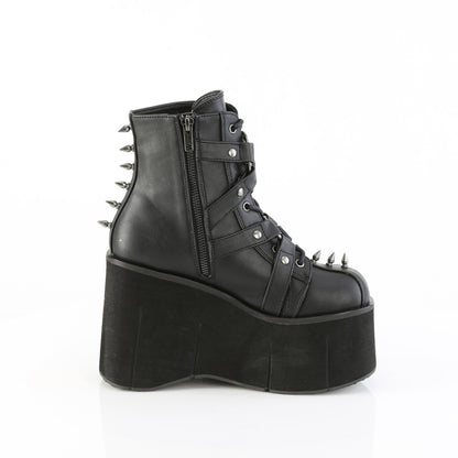DemoniaCult Women's Ankle Boots KERA-68 Blk Vegan Leather