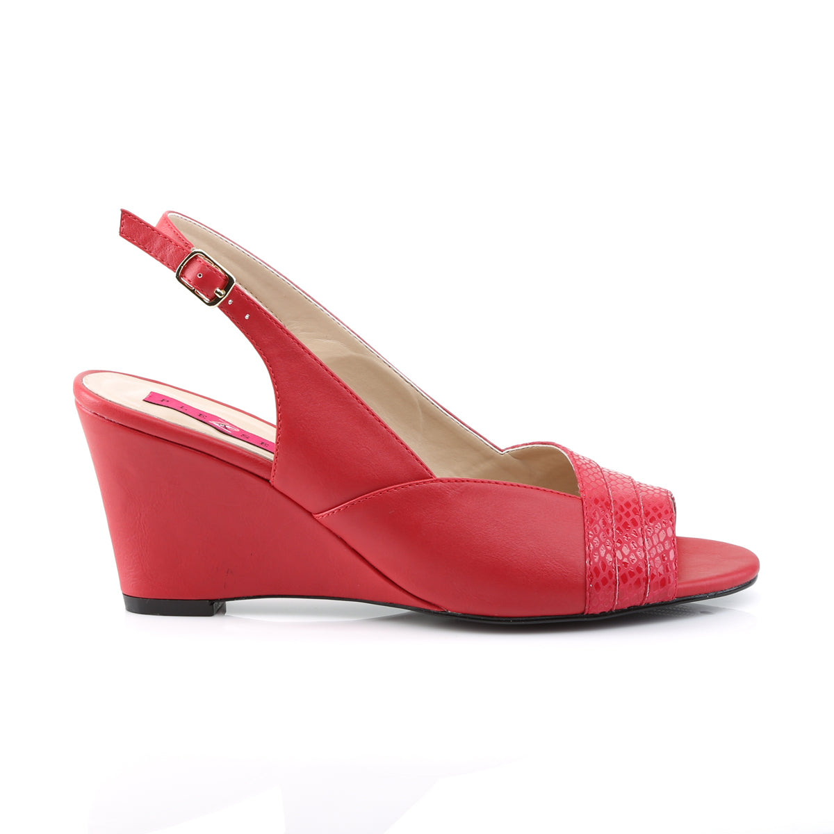 Pleaser Pink Label Womens Pumps KIMBERLY-01SP Red Faux Leather