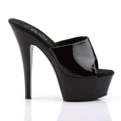 Pleaser Sandales pour femmes KISS-201 blk pat / blk