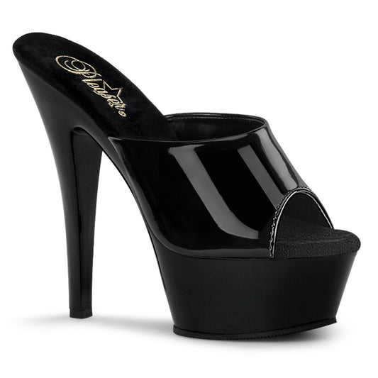 Pleaser Sandales pour femmes KISS-201 blk pat / blk