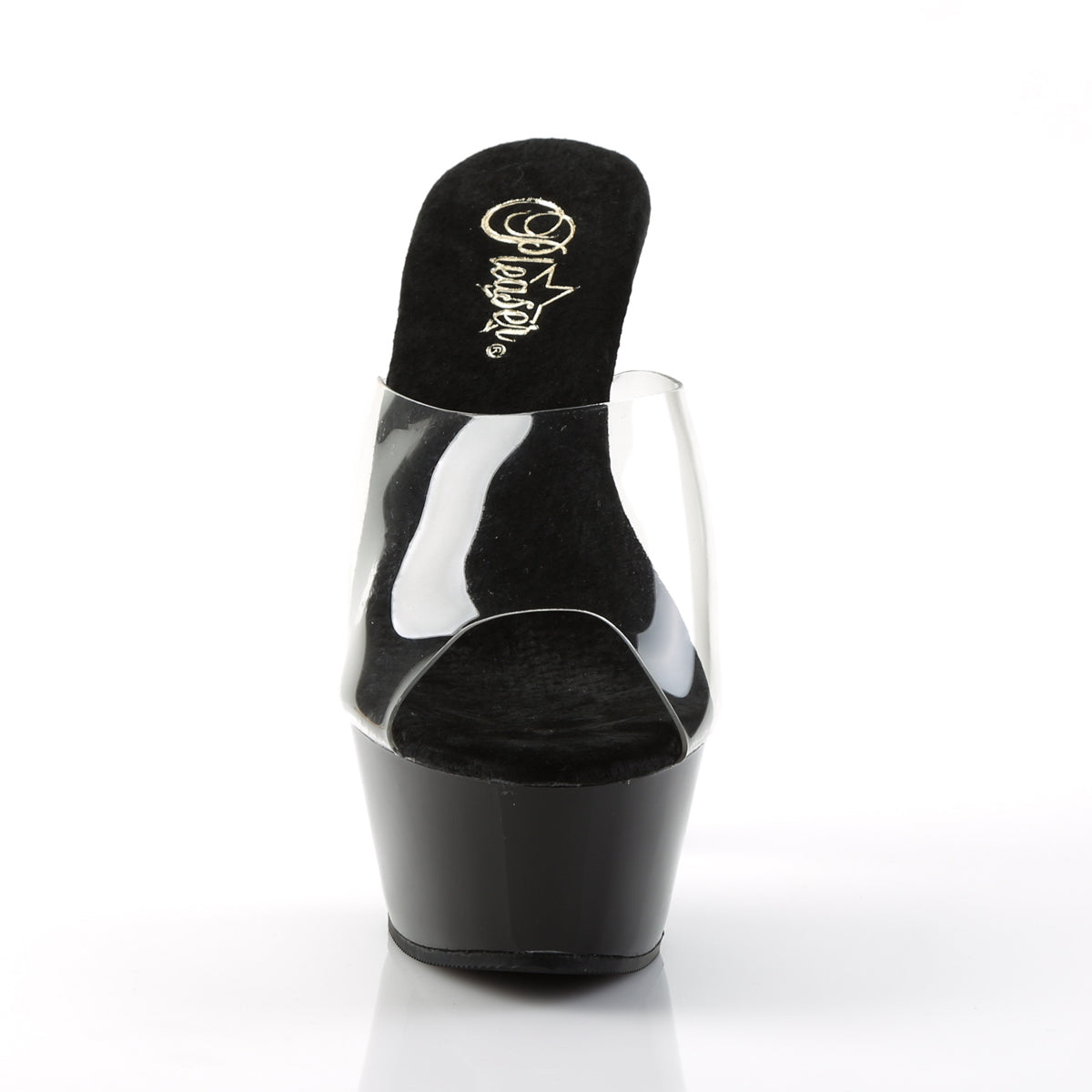 Pleaser Sandales pour femmes KISS-201 CLR / BLK