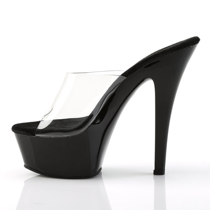 Pleaser Sandales pour femmes KISS-201 CLR / BLK