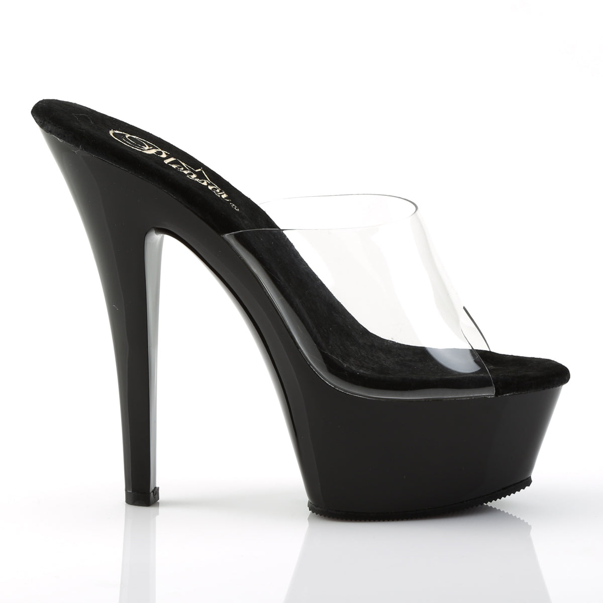Pleaser Sandales pour femmes KISS-201 CLR / BLK