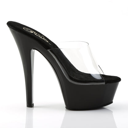 Pleaser Sandales pour femmes KISS-201 CLR / BLK