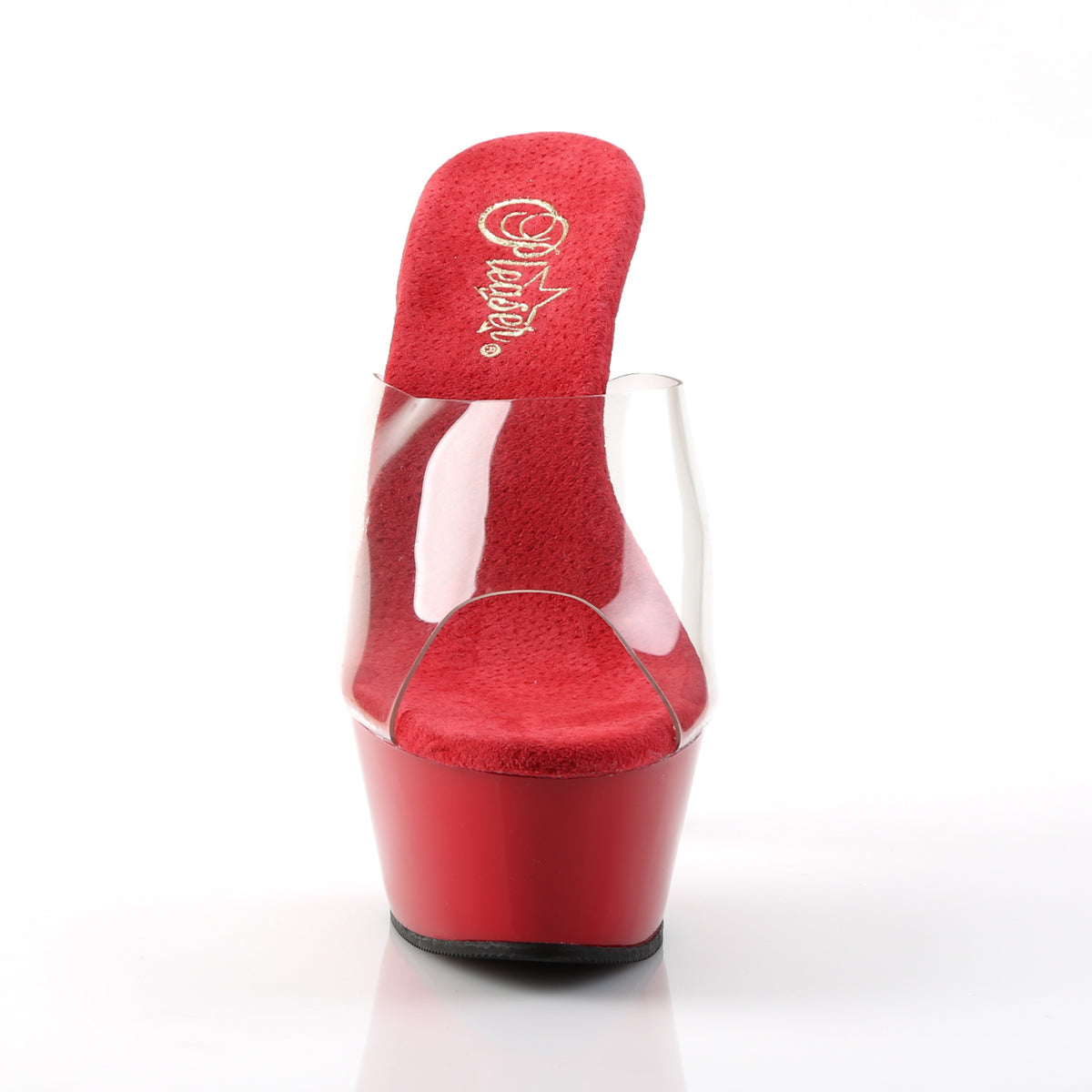Pleaser Sandales pour femmes KISS-201 CLR / ROUGE