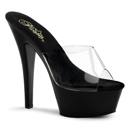 Pleaser Sandales pour femmes KISS-201 CLR / BLK