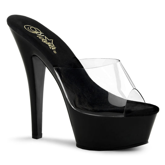 Pleaser Sandales pour femmes KISS-201 CLR / BLK