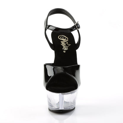 Pleaser Sandales pour femmes KISS-209 BLK PAT / CLR