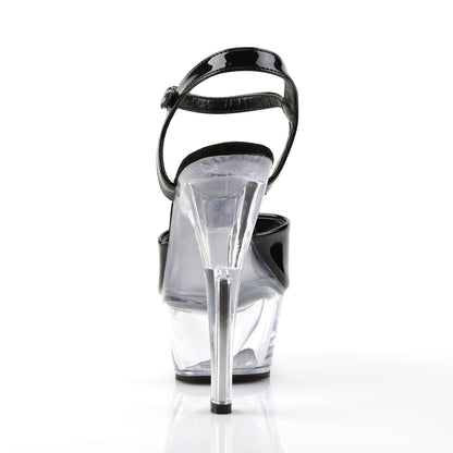 Pleaser Sandales pour femmes KISS-209 BLK PAT / CLR