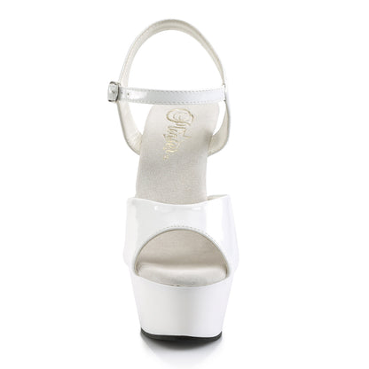Pleaser Sandales pour femmes KISS-209 wht pat / wt