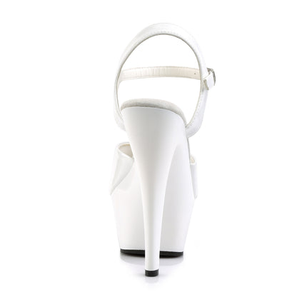 Pleaser Sandales pour femmes KISS-209 wht pat / wt