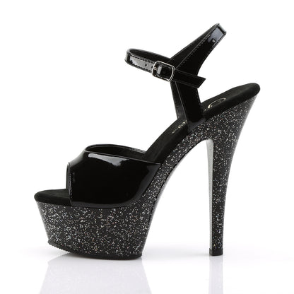 Pleaser Sandales pour femmes KISS-209mg blk / blk