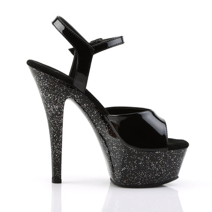 Pleaser Sandales pour femmes KISS-209mg blk / blk