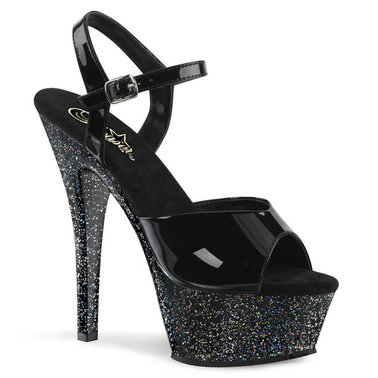 Pleaser Sandales pour femmes KISS-209mg blk / blk