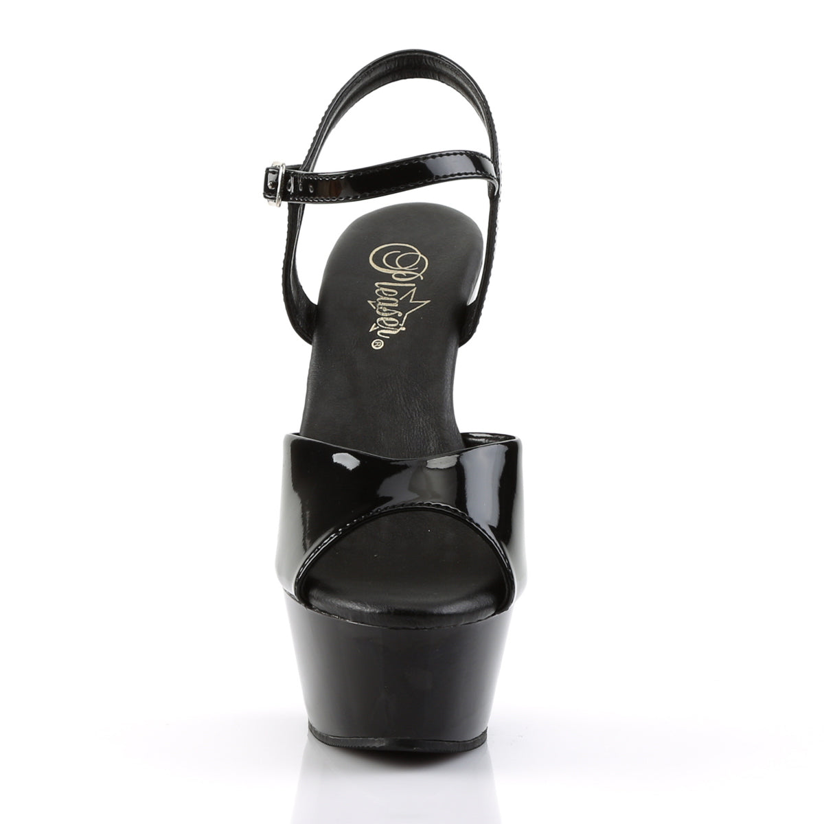 Pleaser Sandales pour femmes KISS-20VL BLK PAT / BLK