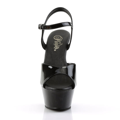 Pleaser Sandales pour femmes KISS-20VL BLK PAT / BLK