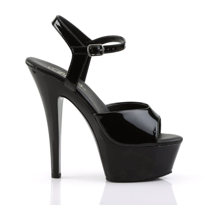 Pleaser Sandales pour femmes KISS-20VL BLK PAT / BLK