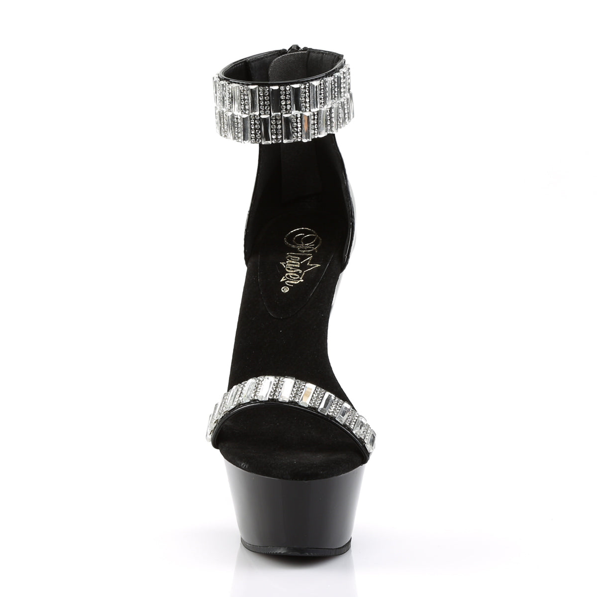 Pleaser Sandales pour femmes KISS-269rs blk / blk