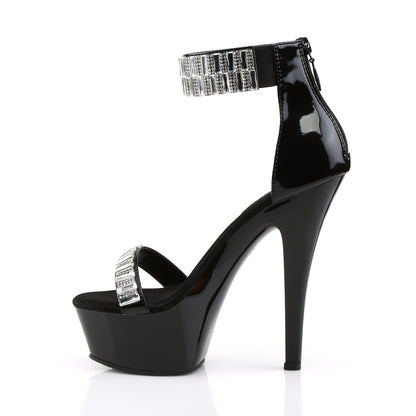 Pleaser Sandales pour femmes KISS-269rs blk / blk