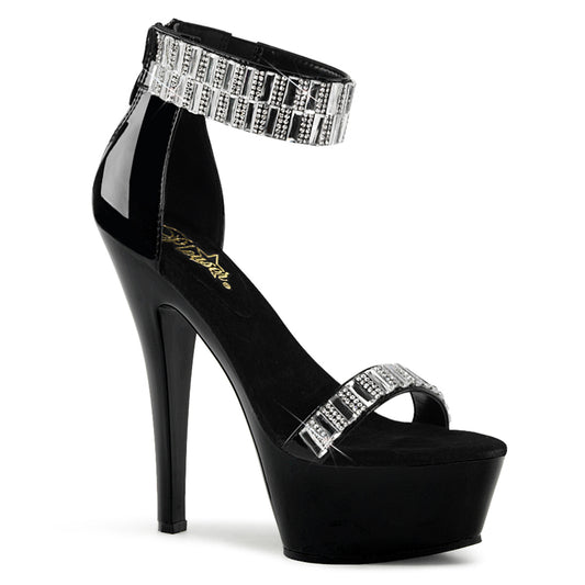 Pleaser Sandales pour femmes KISS-269rs blk / blk