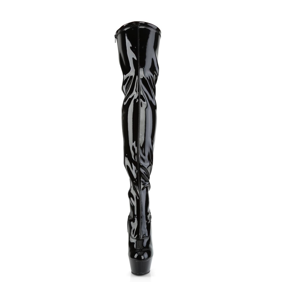 Pleaser Bottes pour femmes KISS-3000 blk str pat / blk