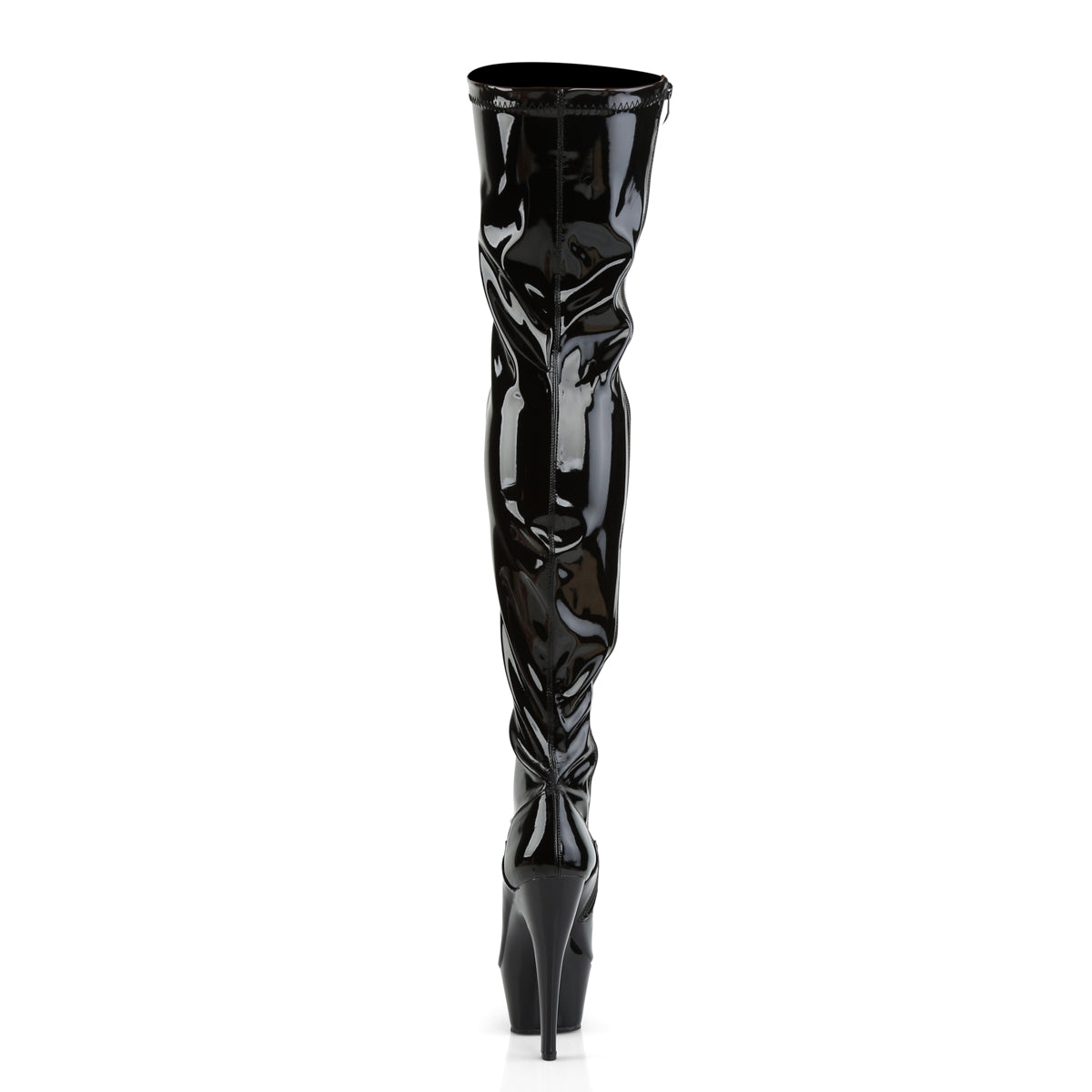 Pleaser Bottes pour femmes KISS-3000 blk str pat / blk
