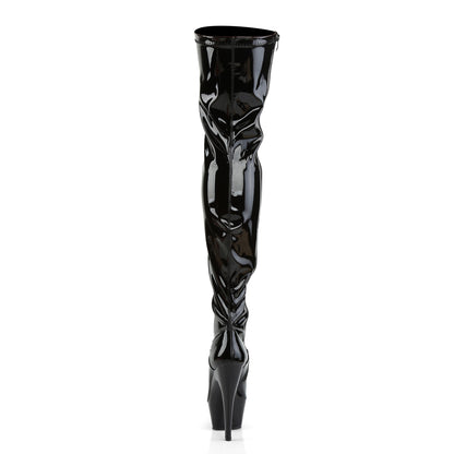 Pleaser Bottes pour femmes KISS-3000 blk str pat / blk