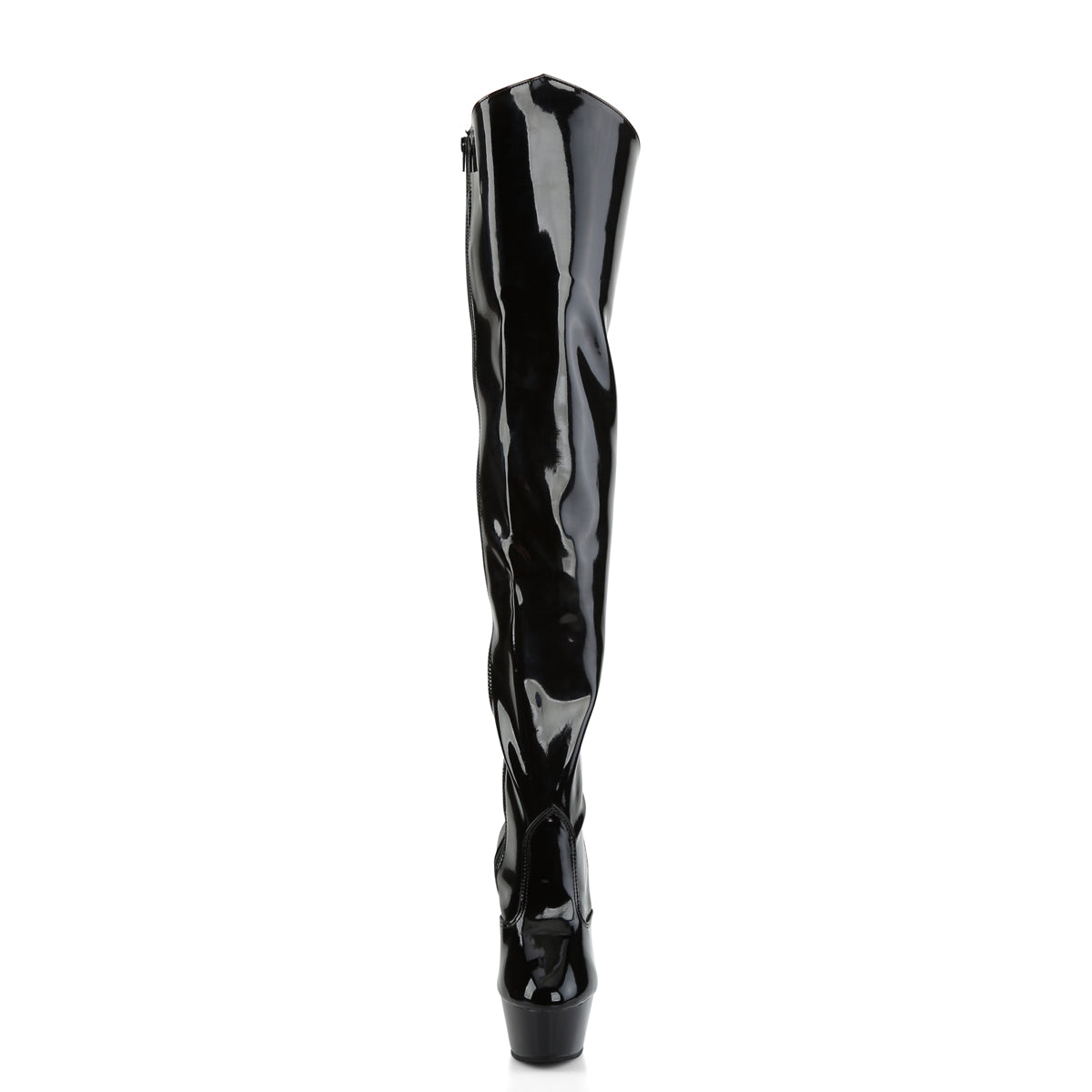 Pleaser Bottes pour femmes KISS-3010 BLK PAT / BLK