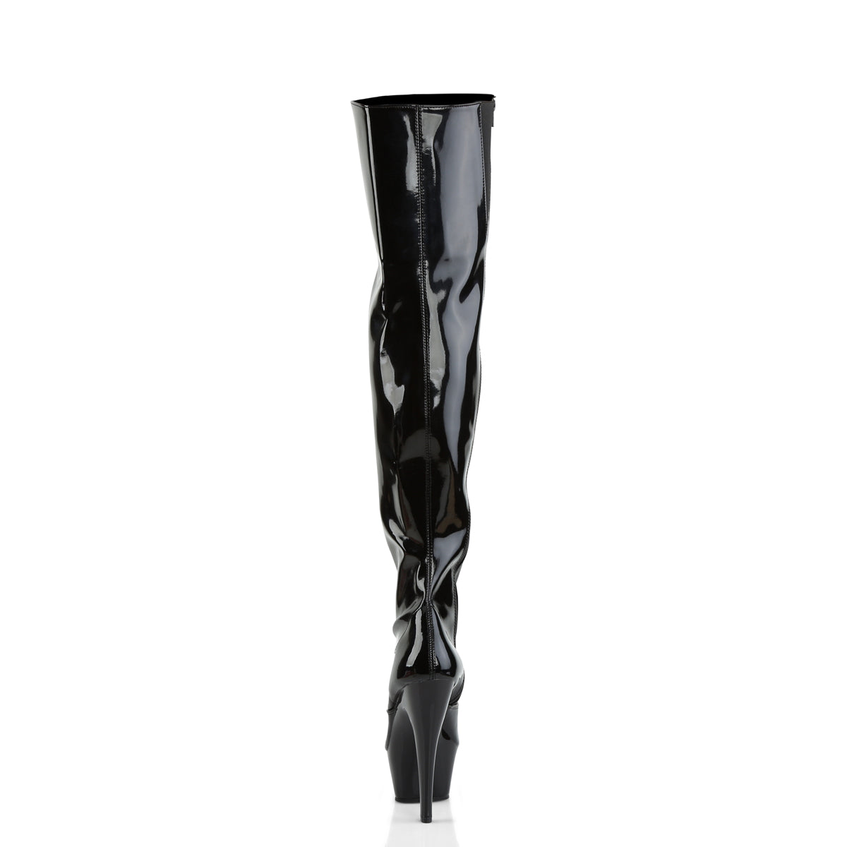 Pleaser Bottes pour femmes KISS-3010 BLK PAT / BLK