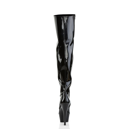 Pleaser Bottes pour femmes KISS-3010 BLK PAT / BLK