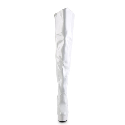 Pleaser Bottes pour femmes KISS-3010 wht pat / wt