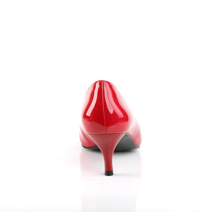 Pleaser Pink Label Womens Pumps KITTEN-01 Red Pat