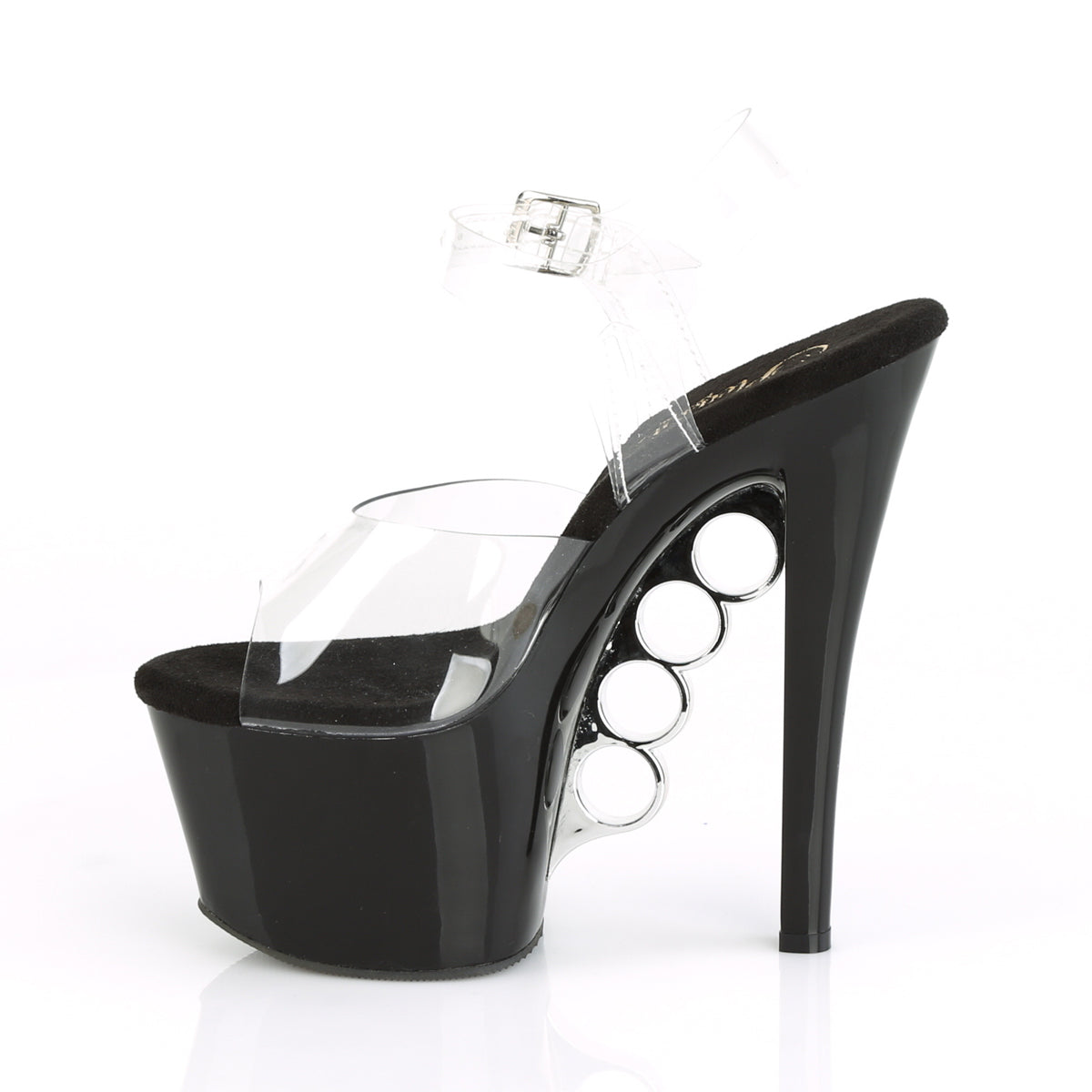 Pleaser Sandales pour femmes KNUCKS-708 CLR / BLK
