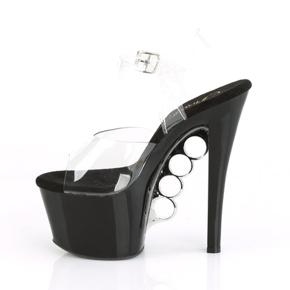 Pleaser Sandales pour femmes KNUCKS-708 CLR / BLK