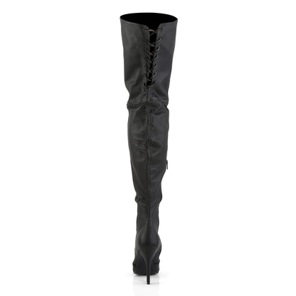 Pleaser Womens Boots LEGEND-8899 Blk Leather (P)